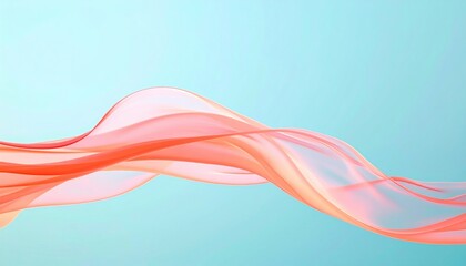 Poster - Flowing abstract waves digital art vibrant colors serene environment creative viewpoint visual harmony for aesthetic appeal