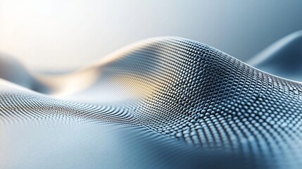 Fototapete - Soft blue and white abstract background featuring geodesic patterns creating a calm and serene visual experience in modern art style
