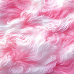 Poster - soft pink and white abstract texture resembling flowing silk or fur.