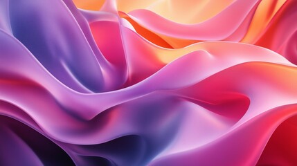 Poster - Stylized neural network with smooth curves, daylight effect with bloom, wide canvas with text space