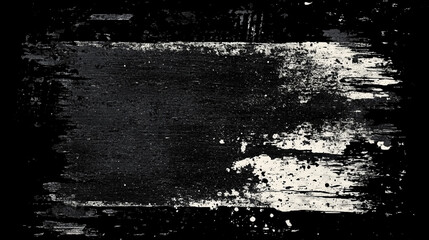 Poster -  black and white abstract composition, deep contrasting scratches and grain, black and white photograph of textured surface with dark tonal contrasts 