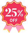 © Otomedream - Pink Sale Badge 25% OFF