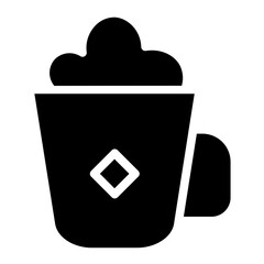 Poster - Food Lunch Mug Glyph Icon