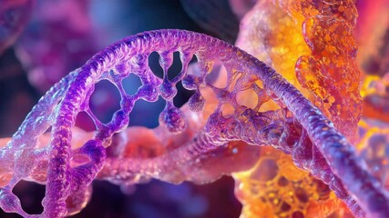 Aufkleber - A close-up view of a unique purple and orange structure, great for architectural or design concepts