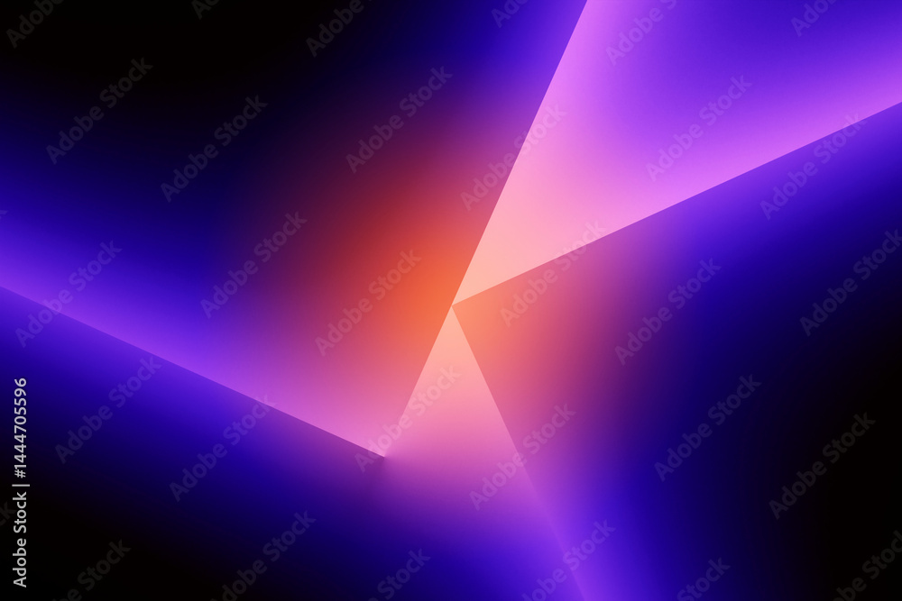 Abstract 3D rendering with geometric shapes and gradient colors Stock ...