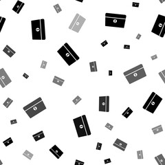 Poster - Seamless vector pattern with chest symbols, creating a creative monochrome background with rotated elements. Illustration on transparent background