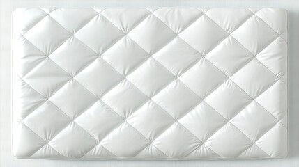Poster - Luxurious White Quilted Texture Background.