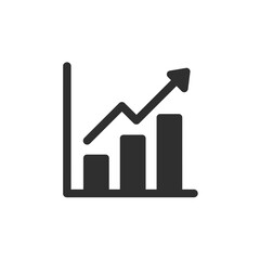 Poster - Data Growth: An illustrative graph showcases business growth with a clear upward arrow, embodying progress and expansion.