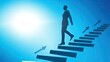 © Insight - Ascending Businessman Steps to Success.
