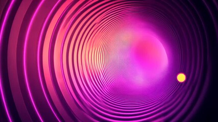 Poster - Retro synthwave glowing circle background creates vibrant atmosphere with neon colors and intricate patterns, Retro 80s synthwave glowing circle background