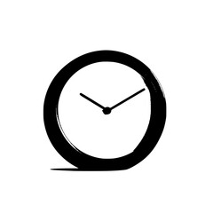 Poster - Contemporary clock silhouette design conveys timekeeping in minimalist icon style for diverse applications