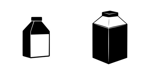 Poster - silhouette pictogram set of various container shapes ideal for design projects and graphic represent