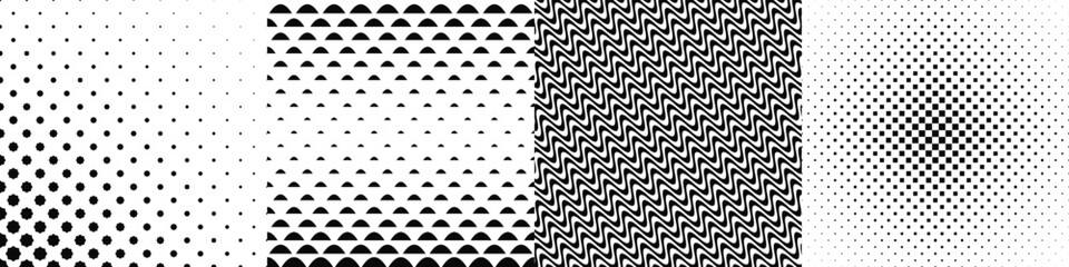Poster - Black and white pattern collection