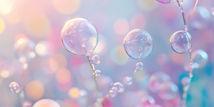 bubble haze spin, pastel thread, background