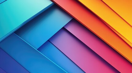 Poster - Vibrant Abstract Background with Layers of Gradient Colors in Blue, Pink, and Orange Create a Dynamic Visual Experience for Creative Projects and Designs