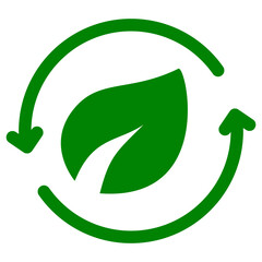 Poster - Ecological Shape Solid Green Graphic Vector Art Simple Environmental Design