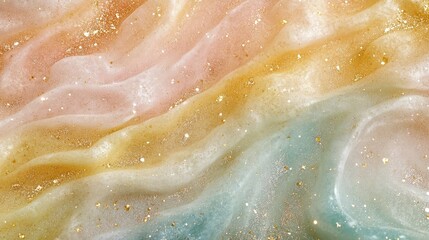 Poster - Beautiful Abstract Background with Soft Pastel Colors and Gold Sparkles Suitable for Design, Art, or Creative Projects in High Quality for Stock Imagery Needs