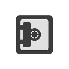 Poster - Safe Box Icon: An isolated image of a secure safe box, designed with a sleek, modern aesthetic, perfect for financial security and privacy.