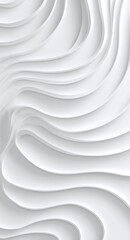 Poster - Abstract white layered waves background for creative design projects