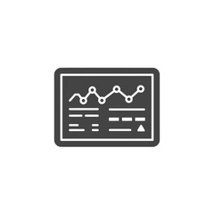 Poster - Data Analytics on Screen: The intricate display of data analytics on a screen reveals the dynamic interplay of market insights.
