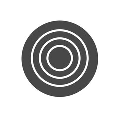 Poster - Concentric Circles Icon: Abstract graphic of concentric circles, minimalist design element, suitable for various applications.