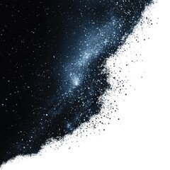 Wall Mural - Vibrant galaxy dust swirling against a white background