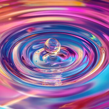 color drop spin, dreamy shimmer, background