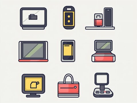 Retro Tech Icons