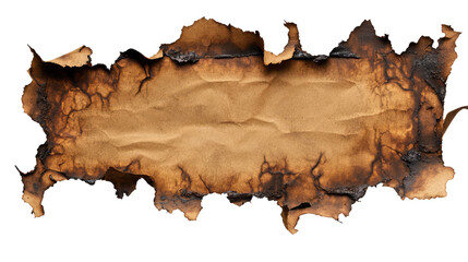 Poster - Aged Antique Paper with Burnt Edges and Artistic Texture, Perfect for Vintage Backgrounds, Invitations, or Creative Projects in a Unique Aesthetic Style
