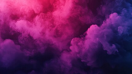 Aufkleber - Vibrant purple smoke swirling on dark backdrop for abstract designs