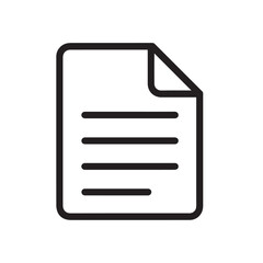 Poster - Document icon: A simplistic yet captivating icon showcases a blank document, its clean lines and subtle details hinting at a world of written words.
