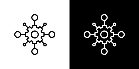 Algorithm icon vector, illustration logo template in trendy style