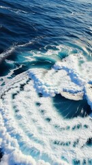 Poster - Aerial view of turquoise reef lagoon surrounded by white sandy beaches..



