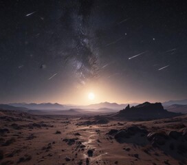 Wall Mural - vast, inky expanse dotted with myriads of twinkling stars , ethereal, astrophysics, deep space