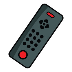 Fototapete - Remote control vector, icon. Modern vector illustration remote icon silhouette graphic design. Flat style design TV remote icon isolated on white background. Perfect for remote sign symbol.