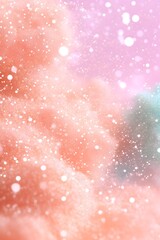 Wall Mural - Soft, pastel-colored clouds with sparkling glitter, creating a dreamy, ethereal atmosphere