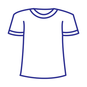 Set of t-shirt icons. Shirt, t-shirt, apparel store. T-shirt design template. Vector illustration.