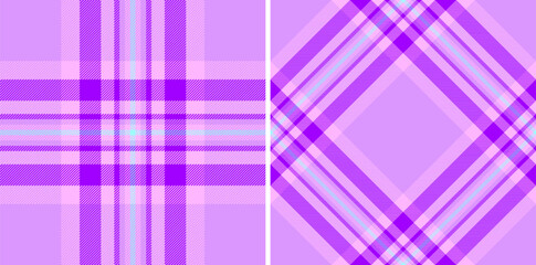 Poster - vibrant lilac plaid pattern design, featuring intersecting lines creating a classic, yet modern aest