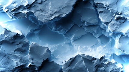 Poster - Unique textured blue backdrop perfect for eco-friendly design mockups and creative projects