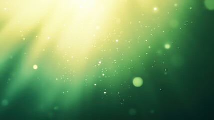 Poster - modern green gradient background featuring subtle light flares and a soft glow effect