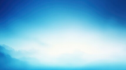 Poster - A pastel blue gradient background with soft, dreamy transitions between light and deep blue