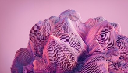 Aufkleber - abstract pink purple textured lines sculpture design for web branding print media