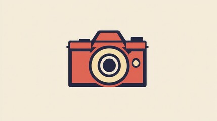 Poster - A photography studio logo with a camera shutter icon and minimal design.