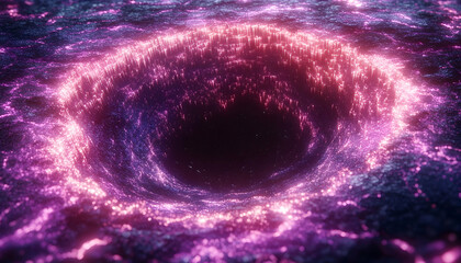 Poster - Abstract black hole visualization