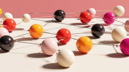 Poster - A colorful bunch of balloons representing joyful ai-curated investment pathways and logical refinement for growth