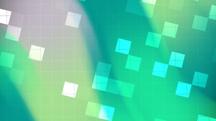 abstract blue technology design featuring a geometric square pattern with light and shadow