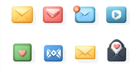 Poster - Isolated white background featuring an Add and Message icon set.