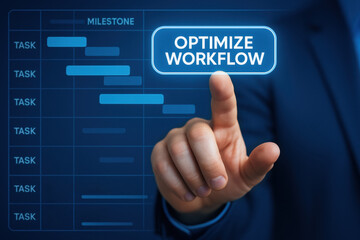 Poster - A professional decision to optimize workflow highlights strategic planning and task management essential for business efficiency and growth