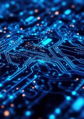 Poster - circuit board technology graphic