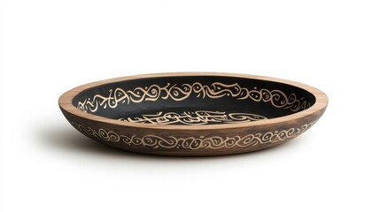 Poster - White backdrop showcasing an Eid calligraphy moonlight tray.